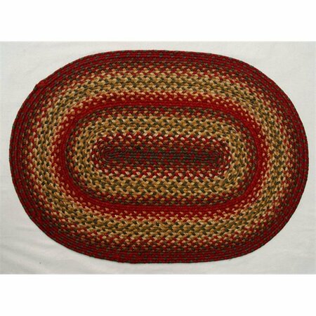 HOMESPICE DECOR Cider Barn Hudson Jute Braided Rugs - Oval - set of 13 596123